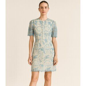 Vilshenko Lana Lace Mini Dress 4 Blue